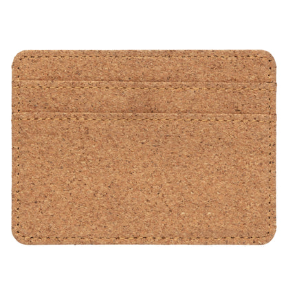 Brown - Front - XD Collection Slim Cork RFID Blocking Wallet