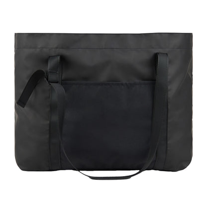 Black - Front - Vinga Livorno Maxi Recycled Polyester Tote Bag