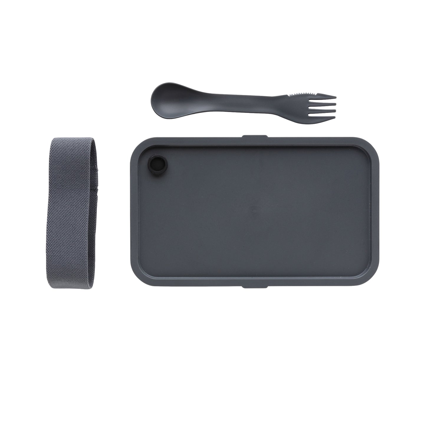 Anthracite - Close up - XD Collection Polypropylene 0.8L Lunch Box