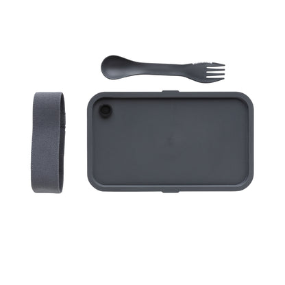 Anthracite - Close up - XD Collection Polypropylene 0.8L Lunch Box