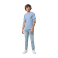 Light Heather Blue - Side - Iqoniq Unisex Adult Brett Recycled Cotton T-Shirt