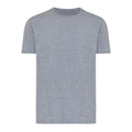 Light Heather Navy - Front - Iqoniq Unisex Adult Brett Recycled Cotton T-Shirt