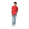 Luscious Red - Side - Iqoniq Unisex Adult Brett Recycled Cotton T-Shirt