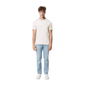 Natural Raw - Side - Iqoniq Unisex Adult Brett Recycled Cotton T-Shirt
