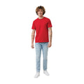 Red - Side - Iqoniq Unisex Adult Brett Recycled Cotton T-Shirt