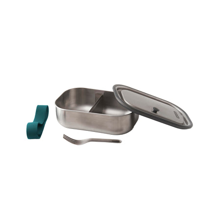 Turquoise - Lifestyle - Black + Blum Stainless Steel 3 in 1 Lunch Box