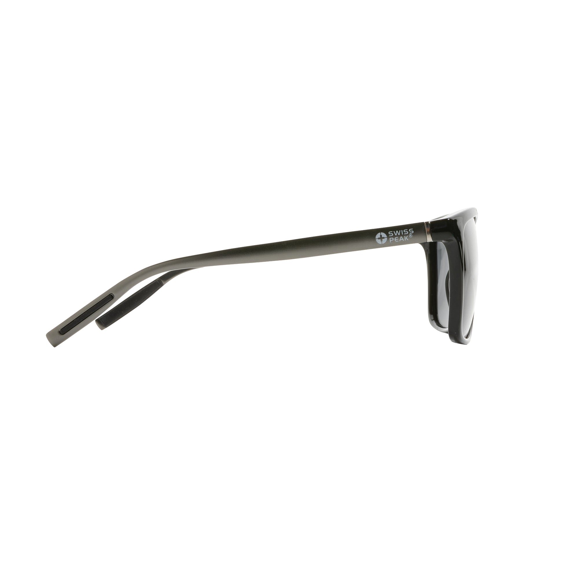 Black - Back - Swiss Peak Unisex Adult Recycled Plastic Polarised Sunglasses