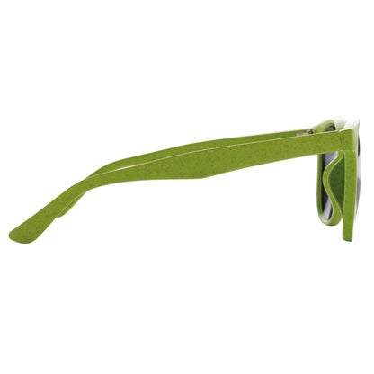 Green - Side - XD Collection Unisex Adult Wheat Straw Sunglasses