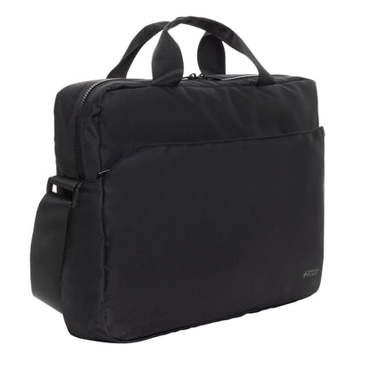 Black - Side - Swiss Peak Essential RPET Aware Laptop Bag