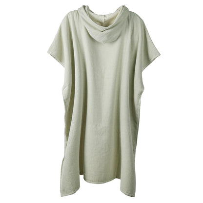 Green - Back - Vinga Unisex Adult Tolo Terrycloth Hammam Poncho