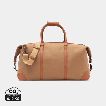 Brown - Front - Vinga Sloane RPET Weekend Bag