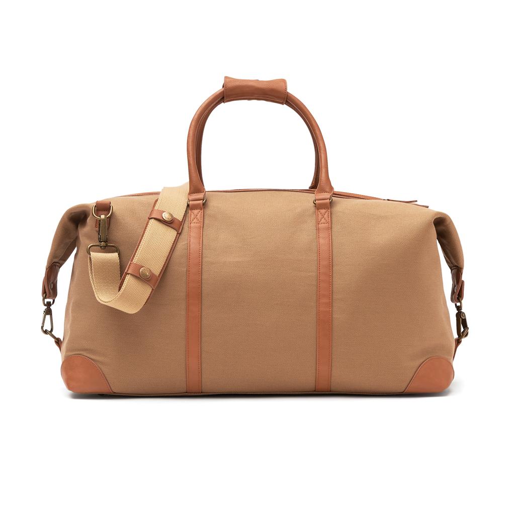 Brown - Back - Vinga Sloane RPET Weekend Bag