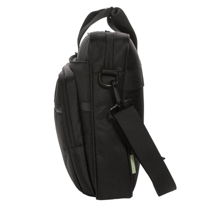 Black - Side - Swiss Peak Voyager RPET Laptop Bag