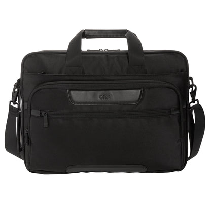 Black - Front - Swiss Peak Voyager RPET Laptop Bag