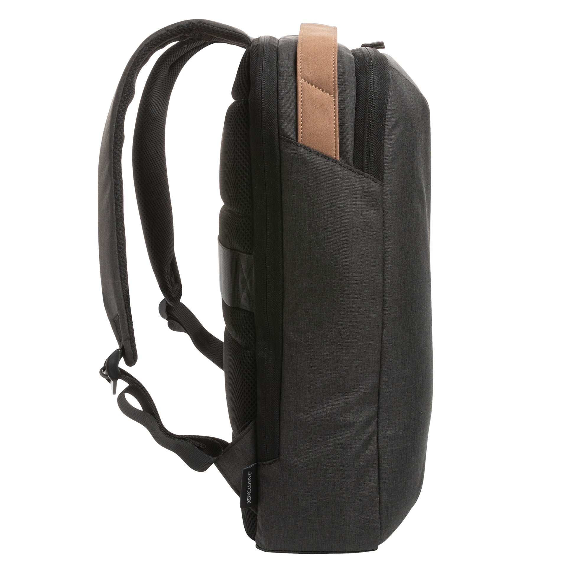 Black - Side - XD Xclusive Impact Aware Two Tone Laptop Backpack