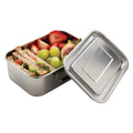 Silver - Pack Shot - XD Collection Recycled Stainless Steel Lunch Box