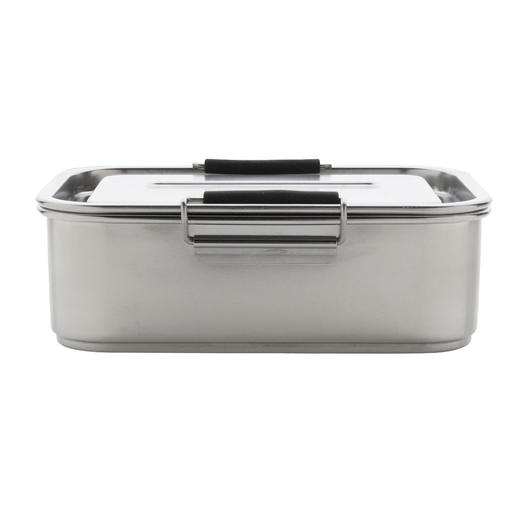 Silver - Back - XD Collection Recycled Stainless Steel Lunch Box