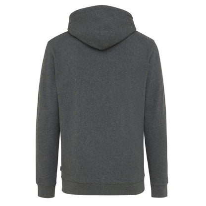 Heather Anthracite - Back - Iqoniq Unisex Adult Torres Recycled Cotton Undyed Hoodie