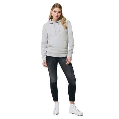 Heather Grey - Side - Iqoniq Unisex Adult Torres Recycled Cotton Undyed Hoodie