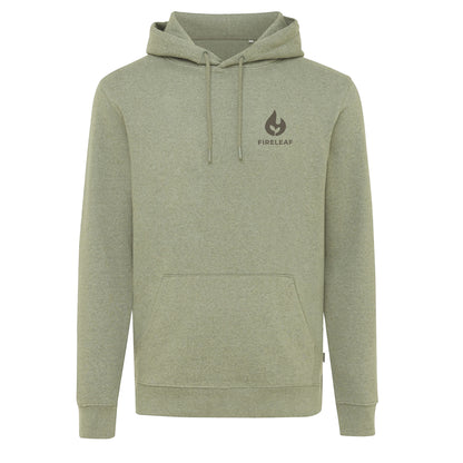 Heather Green - Front - Iqoniq Unisex Adult Torres Recycled Cotton Undyed Hoodie