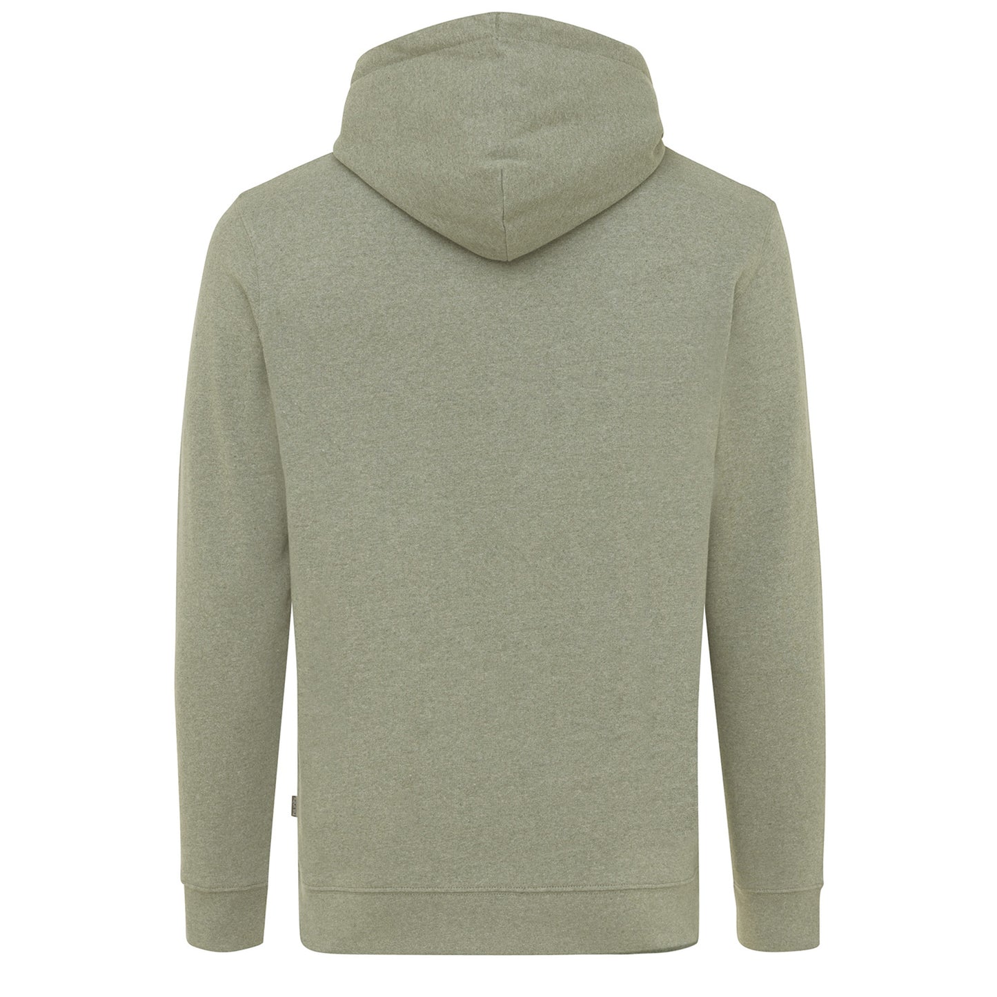 Heather Green - Back - Iqoniq Unisex Adult Torres Recycled Cotton Undyed Hoodie