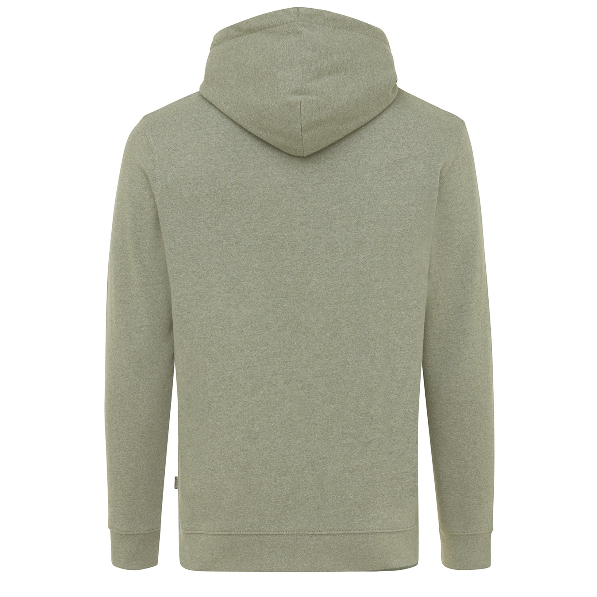 Heather Green - Back - Iqoniq Unisex Adult Torres Recycled Cotton Undyed Hoodie