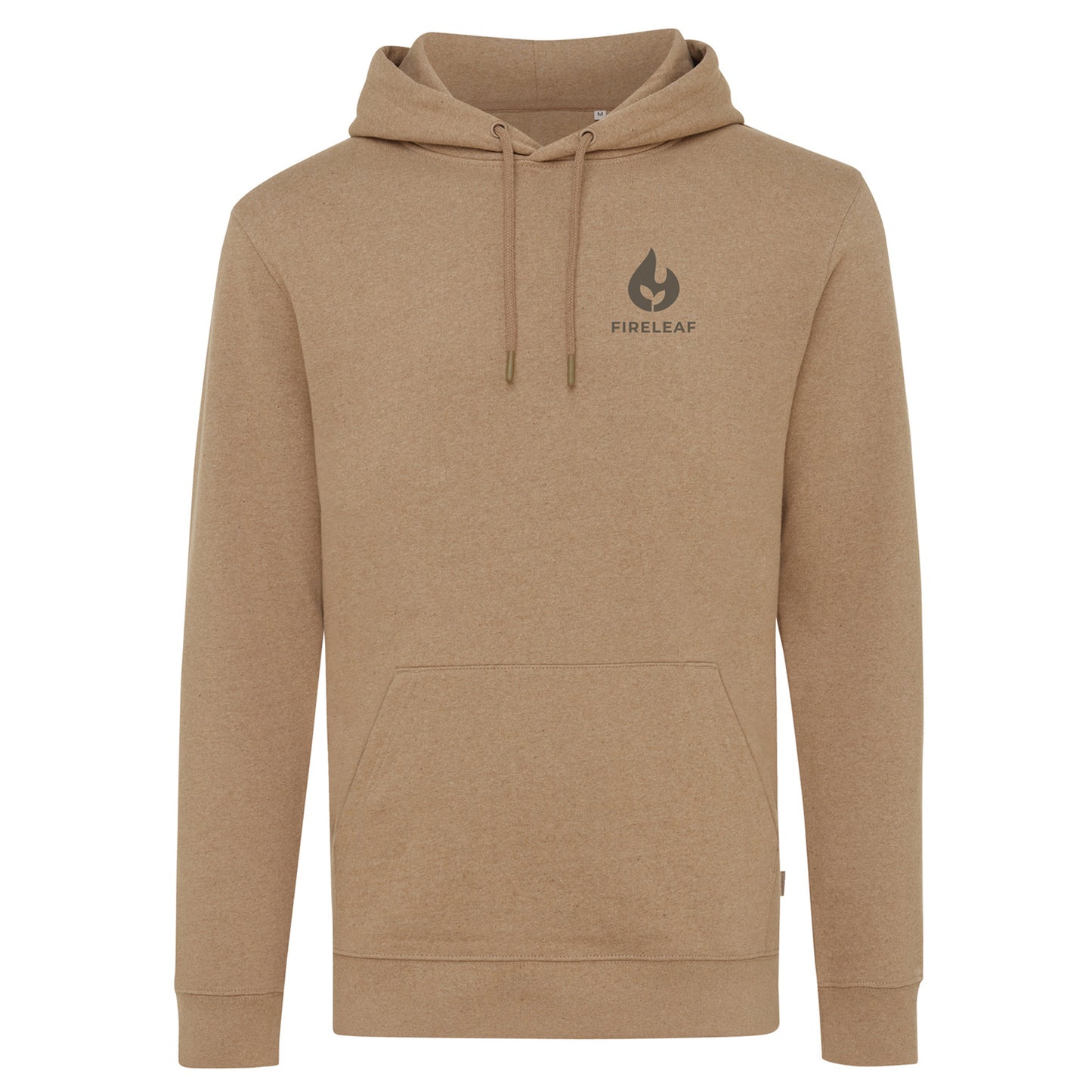 Heather Brown - Front - Iqoniq Unisex Adult Torres Recycled Cotton Undyed Hoodie