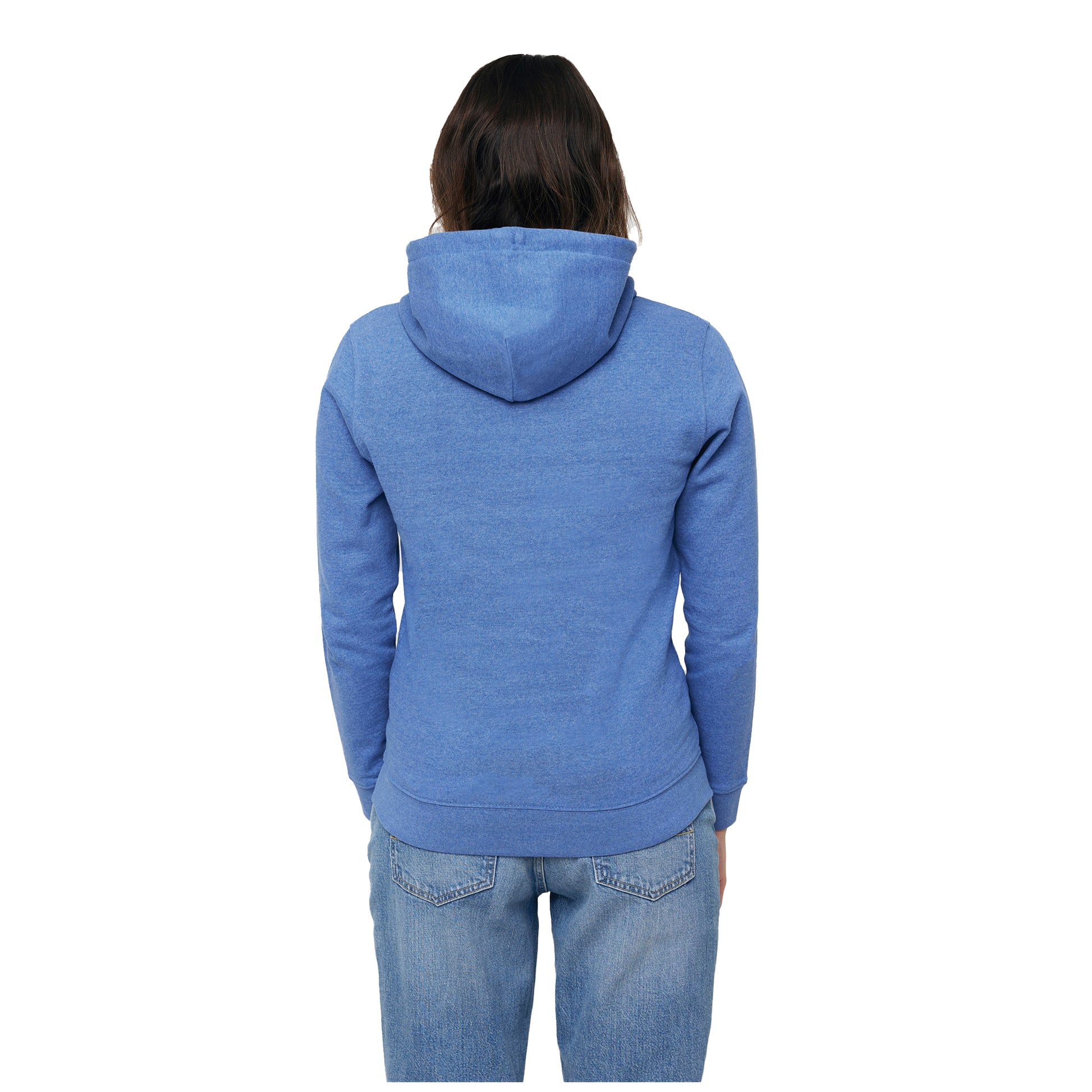 Heather Blue - Lifestyle - Iqoniq Unisex Adult Torres Recycled Cotton Undyed Hoodie