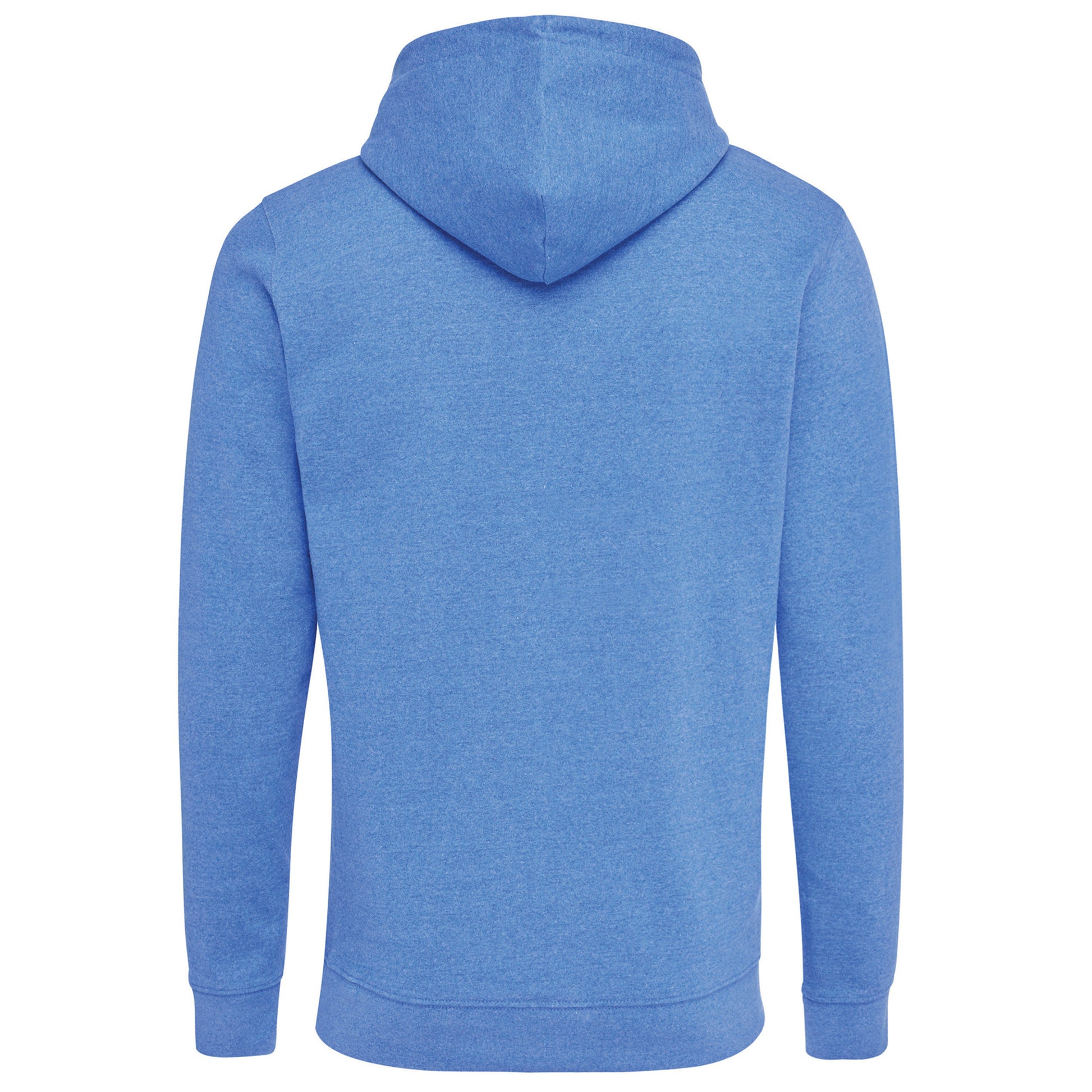 Heather Blue - Back - Iqoniq Unisex Adult Torres Recycled Cotton Undyed Hoodie