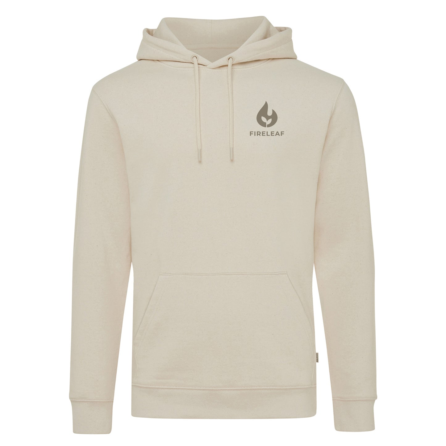 Natural Raw - Front - Iqoniq Unisex Adult Torres Recycled Cotton Undyed Hoodie