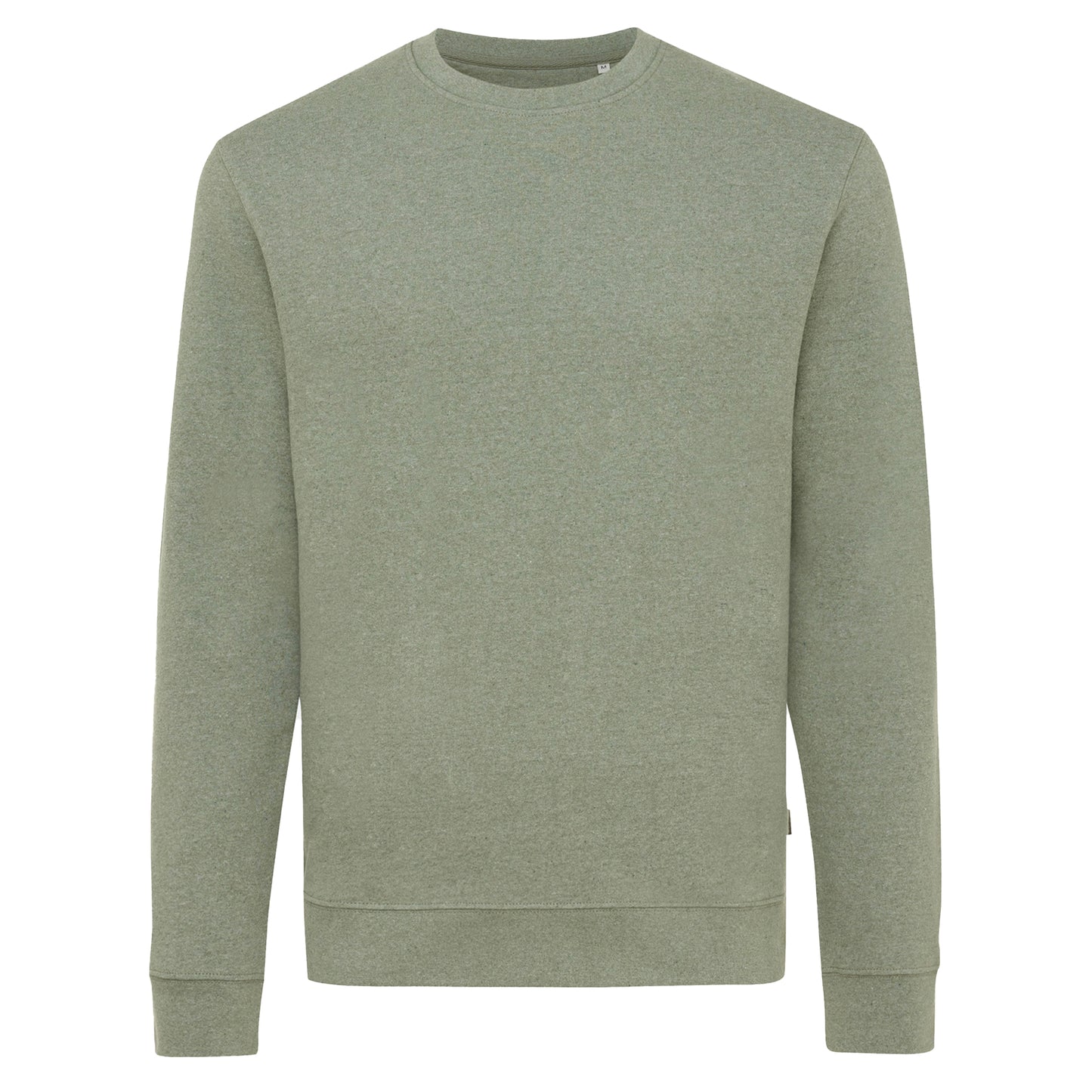 Heather Green - Front - Iqoniq Unisex Adult Denali Recycled Cotton Undyed Sweatshirt