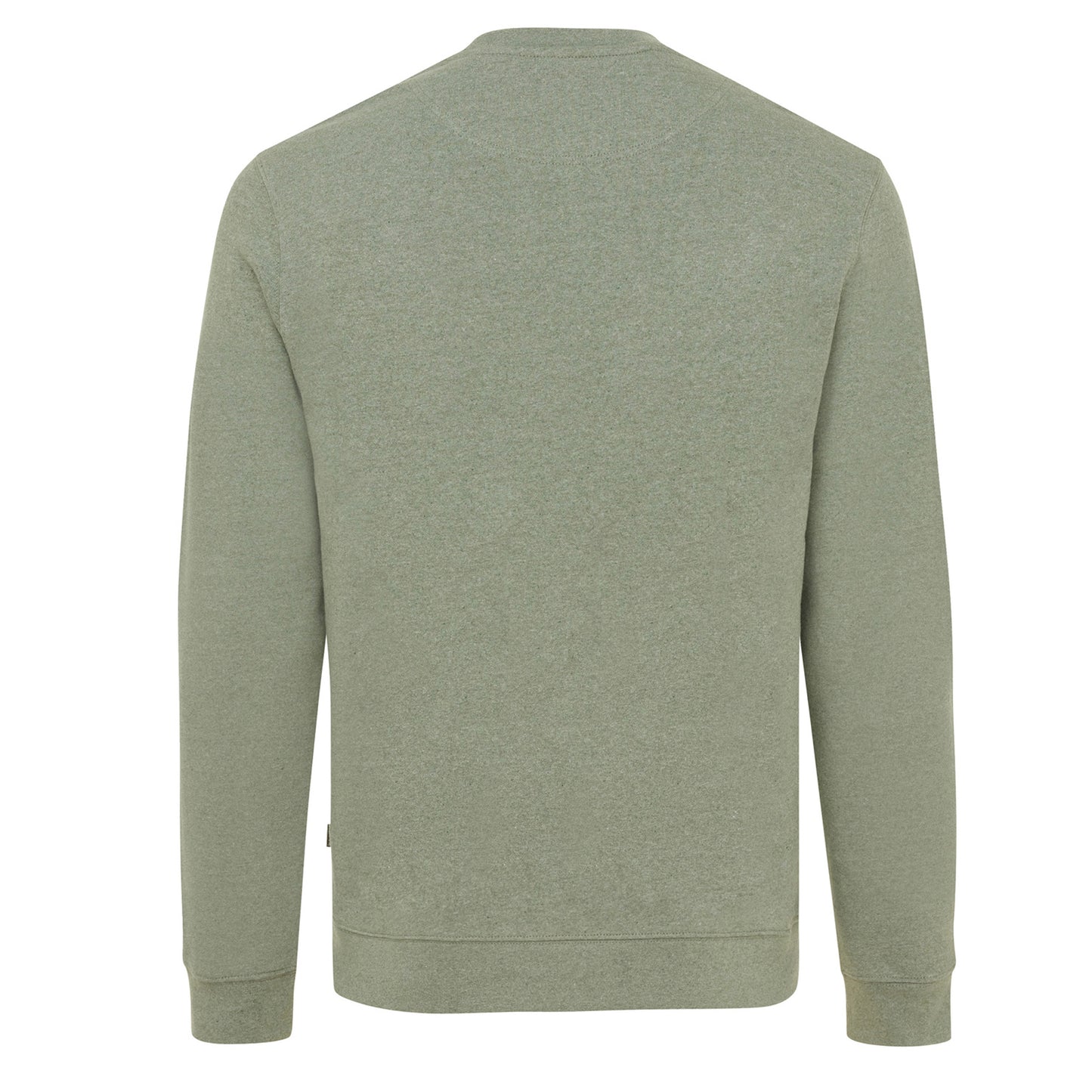 Heather Green - Back - Iqoniq Unisex Adult Denali Recycled Cotton Undyed Sweatshirt