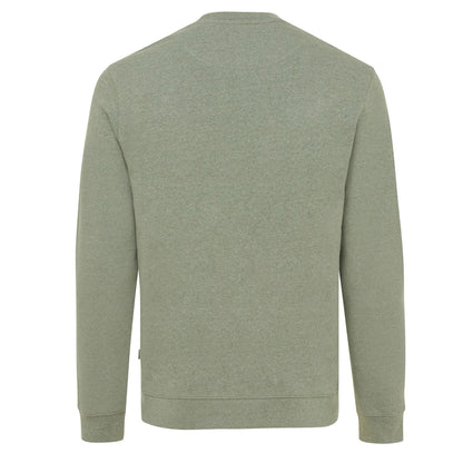 Heather Green - Back - Iqoniq Unisex Adult Denali Recycled Cotton Undyed Sweatshirt