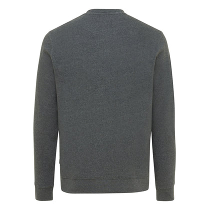 Heather Anthracite Heather - Back - Iqoniq Unisex Adult Denali Recycled Cotton Undyed Sweatshirt