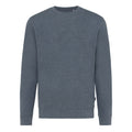 Heather Navy - Front - Iqoniq Unisex Adult Denali Recycled Cotton Undyed Sweatshirt