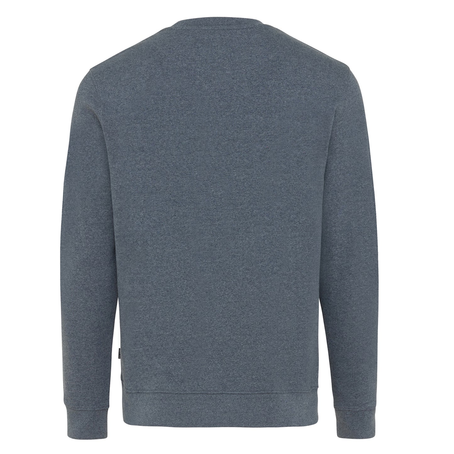 Heather Navy - Back - Iqoniq Unisex Adult Denali Recycled Cotton Undyed Sweatshirt