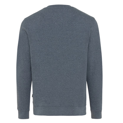 Heather Navy - Back - Iqoniq Unisex Adult Denali Recycled Cotton Undyed Sweatshirt