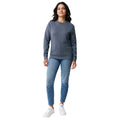 Heather Navy - Side - Iqoniq Unisex Adult Denali Recycled Cotton Undyed Sweatshirt