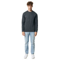 Heather Anthracite Heather - Side - Iqoniq Unisex Adult Denali Recycled Cotton Undyed Sweatshirt