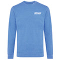 Heather Blue - Front - Iqoniq Unisex Adult Denali Recycled Cotton Undyed Sweatshirt