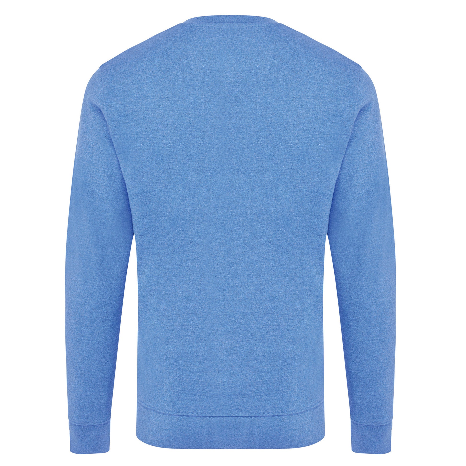 Heather Blue - Back - Iqoniq Unisex Adult Denali Recycled Cotton Undyed Sweatshirt