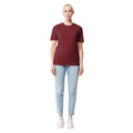 Burgundy - Side - Iqoniq Unisex Adult Bryce Recycled Cotton T-Shirt