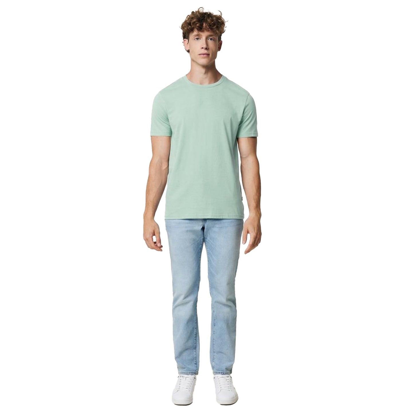 Green Iceberg - Side - Iqoniq Unisex Adult Bryce Recycled Cotton T-Shirt