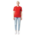 Red - Side - Iqoniq Unisex Adult Bryce Recycled Cotton T-Shirt