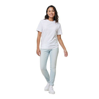 White - Side - Iqoniq Unisex Adult Bryce Recycled Cotton T-Shirt