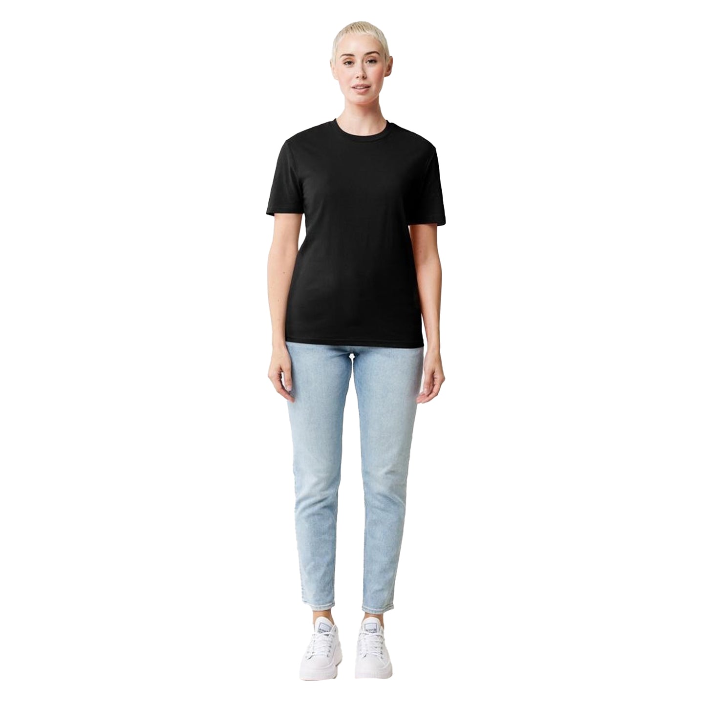 Black - Side - Iqoniq Unisex Adult Bryce Recycled Cotton T-Shirt