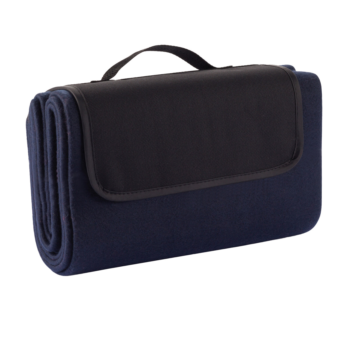 Navy - Back - XD Collection Plain Picnic Blanket