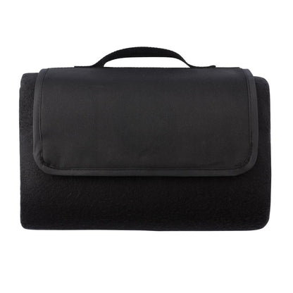 Black - Front - XD Collection Plain Picnic Blanket