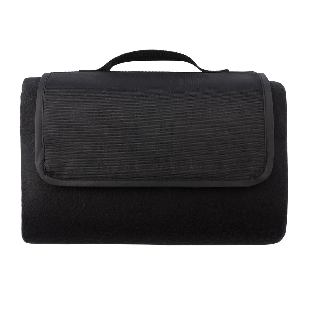 Black - Front - XD Collection Plain Picnic Blanket