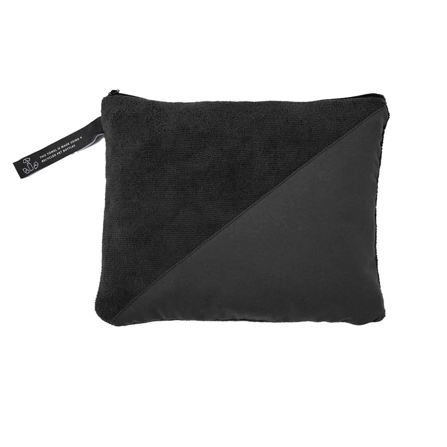Black - Back - Vinga Active Dry RPET Towel
